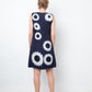Prada Spring 2013 dark blue silk flower print dress