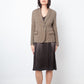 Yves Saint Laurent Fall 2006 brown cotton knit blazer