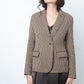 Yves Saint Laurent Fall 2006 brown cotton knit blazer