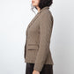 Yves Saint Laurent Fall 2006 brown cotton knit blazer