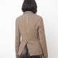 Yves Saint Laurent Fall 2006 brown cotton knit blazer