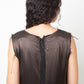 Martin Margiela Fall 2005 silky brown dress with raw hems and reversed zipper closure