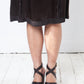 Miu Miu 2000's brown leather platform clogs with crossed ankle straps size 39