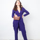 Emporio Armani 90's purple jumpsuit with attached blazer