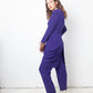 Emporio Armani 90's purple jumpsuit with attached blazer