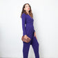 Emporio Armani 90's purple jumpsuit with attached blazer