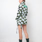 Off-White resort 2018 flower pattern denim jacket with belt and strap detail