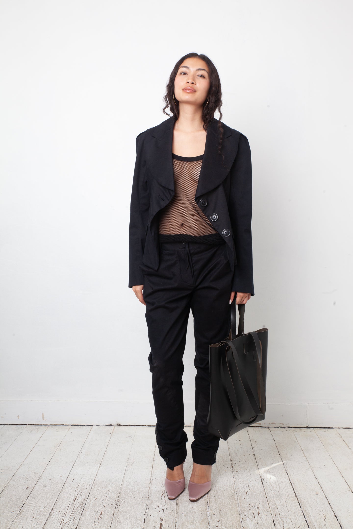 Vivienne Westwood Anglomania 2010's black cotton pantsuit