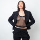 Dsquared2 2020's black fishnet tanktop