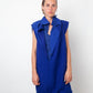 Comme des Garçons 2007 vivid blue deconstructed dress