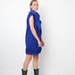 Comme des Garçons 2007 vivid blue deconstructed dress