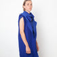 Comme des Garçons 2007 vivid blue deconstructed dress