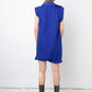 Comme des Garçons 2007 vivid blue deconstructed dress