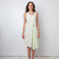 A.F. Vandervorst 2000's pastel green silk dress with pin detail