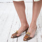 Andrea Pfister 80's khaki leather pineapple sandals size 39