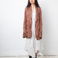 Dries van Noten 90's brown silk floral print oversized blazer