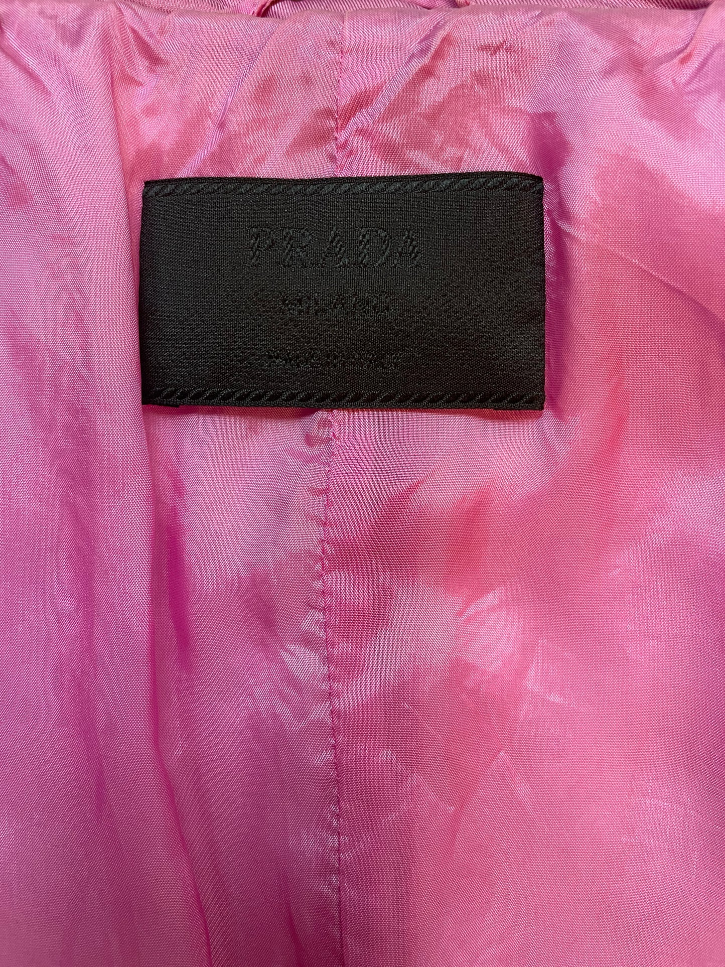 Prada 2000s pink silk sporty jacket