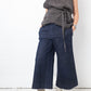 Martin Margiela 2017 denim cropped wide trousers