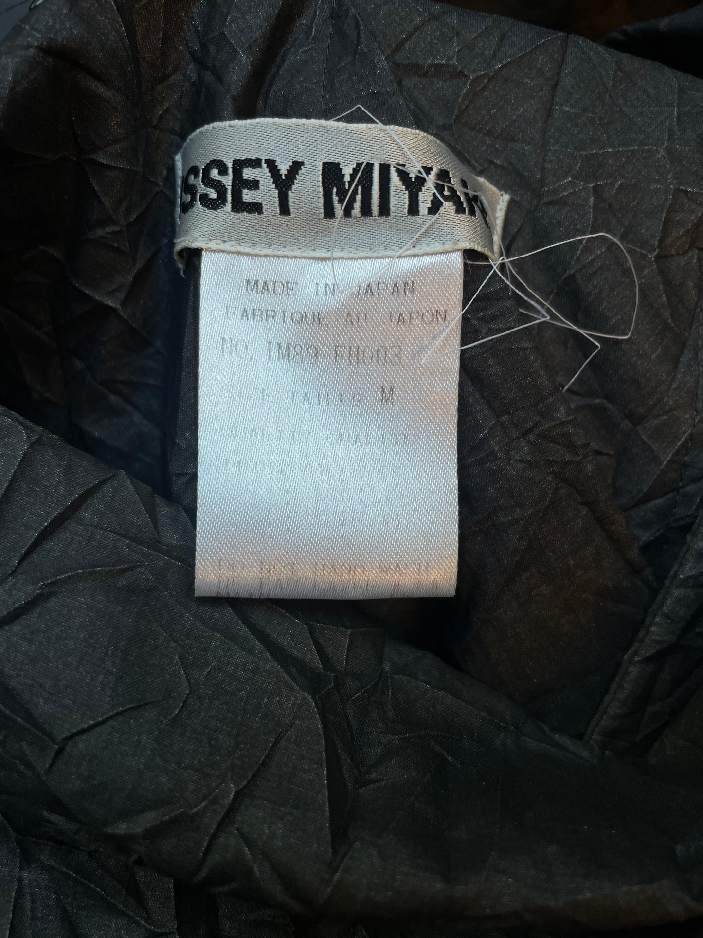 Issey Miyake 90's grey maxi wrinkled paper dress