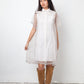 Dries van Noten 2000's double layered white cotton and sheer shirt dress