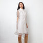 Dries van Noten 2000's double layered white cotton and sheer shirt dress