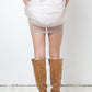Veronique Branquinho spring 2005 suede camel knee high boots size 38
