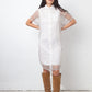 Dries van Noten 2000's double layered white cotton and sheer shirt dress