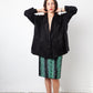 Issey Miyake 90's black pleated oversized jacket