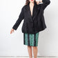 Issey Miyake 90's black pleated oversized jacket