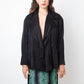 Issey Miyake 90's black pleated oversized jacket