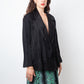 Issey Miyake 90's black pleated oversized jacket