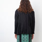 Dries van Noten Fall 2020 python print turquoise and black velvet pencil skirt