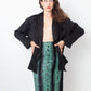 Issey Miyake 90's black pleated oversized jacket