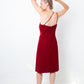 Emporio Armani 90's velvet asymmetric dress with high slit