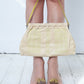 Andrea Pfister 80's khaki leather pineapple sandals size 39