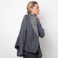 Tim van Steenbergen 2000's grey wool jersey jacket with knit collar