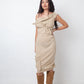 Vivienne Westwood Anglomania 2000's beige cotton dress with belt details