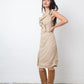 Vivienne Westwood Anglomania 2000's beige cotton dress with belt details