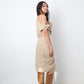 Vivienne Westwood Anglomania 2000's beige cotton dress with belt details
