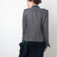 Ann Demeulemeester 2000's linen military blazer with turquoise collar