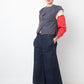 Giorgio Armani 80's grey, red and gold jacket with puffy sleeves