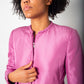 Prada 2000s pink silk sporty jacket