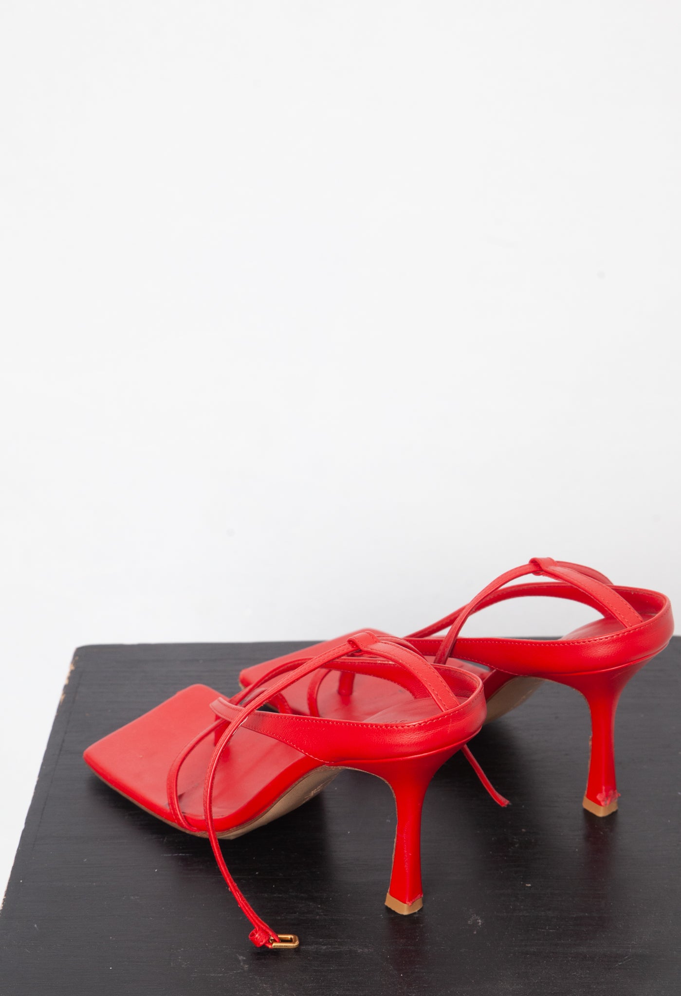 Bottega Venetta 2020's red leather sandals size 37