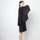 Lanvin Fall 2011 black silk dress with cape