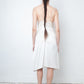 Ann Demeulemeester 2000's ivory silk draped jumpsuit / dress