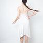 Ann Demeulemeester 2000's ivory silk draped jumpsuit / dress