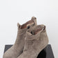 Costume National suede ankle boots wedge heel size 39