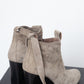 Costume National suede ankle boots wedge heel size 39