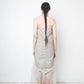 Rick Owens SS 2015 grey cotton bustier dress with side slits