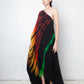 Halpern FW 2020 off-shoulder rainbow floor length gown